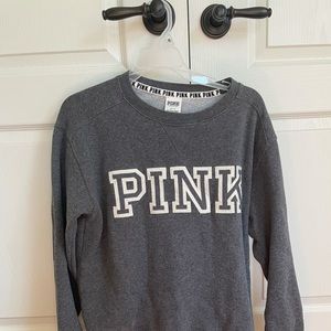grey victoria’s secret crew neck